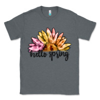 Charcoal Heather hello spring Classic Tee - MaliasSmallBusiness