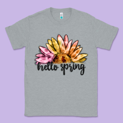 Hello Spring Classic Tee Designed By Maliassmallbusiness