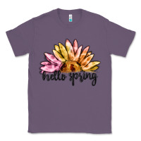Lavender hello spring Classic Tee - MaliasSmallBusiness