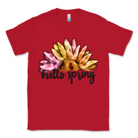 Red hello spring Classic Tee - MaliasSmallBusiness