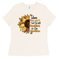 Bone when you can't find the sunshine be the sunshine Ladies Tee - JahusDesignShop