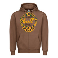 Chestnut Happy Fall Sunflowers Zipper Hoodie - Bettercallsaul