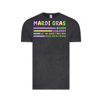 Vintage Black mardi gras beads Vintage Tee - MaliasSmallBusiness