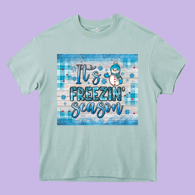 It S Freezin Season Heavy Core Tee Designed By Jahusdesignshop