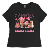 Black beauty comes in all shapes and sizes coffee cups Ladies Tee - JahusDesignShop