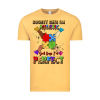 Vintage Mustard society says i'm autistic god says i'm perfect Vintage Tee - JahusDesignShop