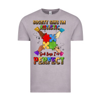 Vintage Zinc society says i'm autistic god says i'm perfect Vintage Tee - JahusDesignShop