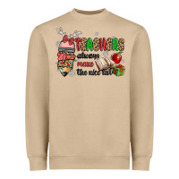 Mushroom teachers always make the nice list Heavyweight Sweatshirt - MaliasSmallBusiness