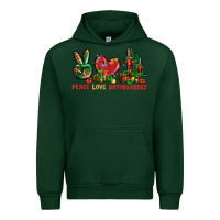 Foreset Green Peace Love Nutcrackers Urban Hoodie - BundleAndBundleShop