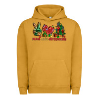 Pigment Peanut Butter Peace Love Nutcrackers Urban Hoodie - BundleAndBundleShop