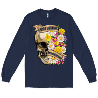Navy kinda emotional kinda emotionless Long Sleeve Tee - MaliasSmallBusiness