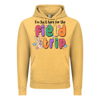 Vintage Mustard i'm just here for the field trip Vintage Hoodie - MaliasSmallBusiness
