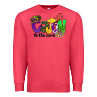 Cardinal cajun to the core mardi gras Premium Sweatshirt - CowGirlArtShop