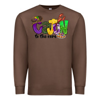 Chestnut cajun to the core mardi gras Premium Sweatshirt - CowGirlArtShop