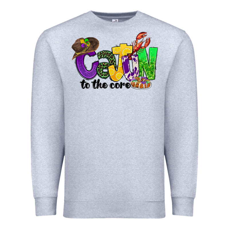 Cajun To The Core Mardi Gras Premium Sweatshirt by CowGirlArtShop | Teevron