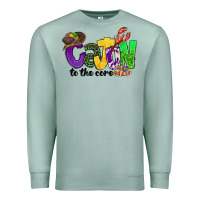 Seafoam cajun to the core mardi gras Premium Sweatshirt - CowGirlArtShop