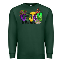 Sports Green cajun to the core mardi gras Premium Sweatshirt - CowGirlArtShop
