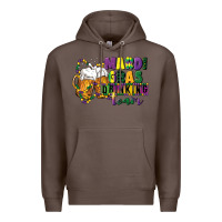 Coffee mardi gras drinking team 12 inches 300 dpi Premium Hoodie - CowGirlArtShop