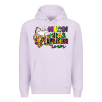 Lilac mardi gras drinking team 12 inches 300 dpi Premium Hoodie - CowGirlArtShop