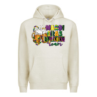 Oatmeal Heather mardi gras drinking team 12 inches 300 dpi Premium Hoodie - CowGirlArtShop
