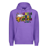 Purple mardi gras drinking team 12 inches 300 dpi Premium Hoodie - CowGirlArtShop