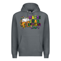 Rock mardi gras drinking team 12 inches 300 dpi Premium Hoodie - CowGirlArtShop