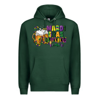 Sports Green mardi gras drinking team 12 inches 300 dpi Premium Hoodie - CowGirlArtShop