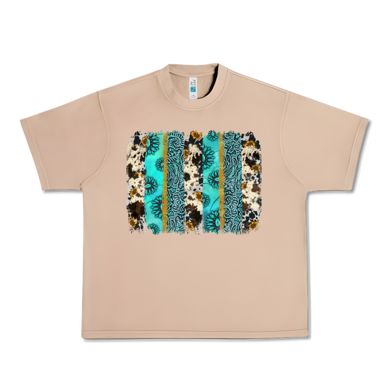 Gemstone Sunflower Cowhide Brushstroke Urban Heavy Tee by AdoDesignShop | Teevron
