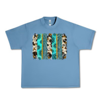 Pebble Blue gemstone sunflower cowhide brushstroke Urban Heavy Tee - AdoDesignShop