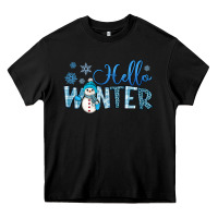 Black hello winter Heavy Core Tee - JahusDesignShop