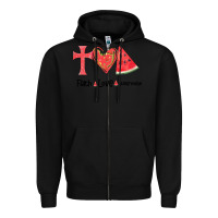 Black Faith Love Watermelon Zipper Hoodie - Bettercallsaul