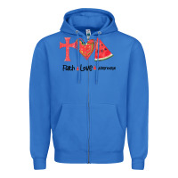 True Royal Faith Love Watermelon Zipper Hoodie - Bettercallsaul