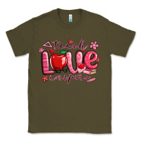 Army Green teach love inspire valentines day Classic Tee - MaliasSmallBusiness