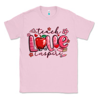 Bubblegum Pink teach love inspire valentines day Classic Tee - MaliasSmallBusiness
