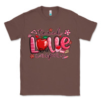 Chestnut teach love inspire valentines day Classic Tee - MaliasSmallBusiness