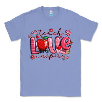 Colony Blue teach love inspire valentines day Classic Tee - MaliasSmallBusiness