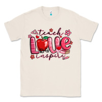 Natural teach love inspire valentines day Classic Tee - MaliasSmallBusiness