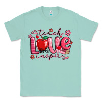 Seafoam teach love inspire valentines day Classic Tee - MaliasSmallBusiness
