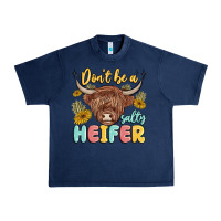 Navy dont be a salty heifer Urban Heavy Tee - MaliasSmallBusiness