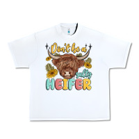 White dont be a salty heifer Urban Heavy Tee - MaliasSmallBusiness
