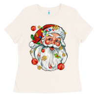 Bone santa with little christmas Ladies Tee - AdoDesignShop