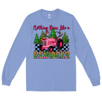 Colony Blue nothing runs like a reindeer Long Sleeve Tee - MaliasSmallBusiness