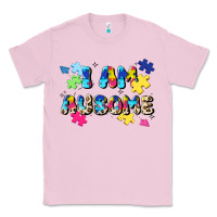 Bubblegum Pink i am ausome Classic Tee - JahusDesignShop