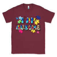 Burgundy i am ausome Classic Tee - JahusDesignShop