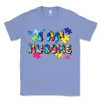 Colony Blue i am ausome Classic Tee - JahusDesignShop