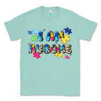 Seafoam i am ausome Classic Tee - JahusDesignShop