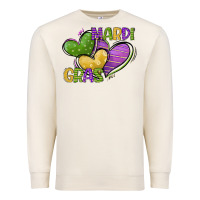 Sandshell mardi gras heart Premium Sweatshirt - CowGirlArtShop