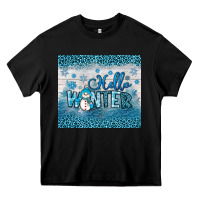 Black hello winter Heavy Core Tee - JahusDesignShop
