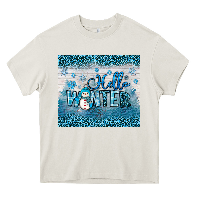 Hello Winter Heavy Core Tee by JahusDesignShop | Teevron