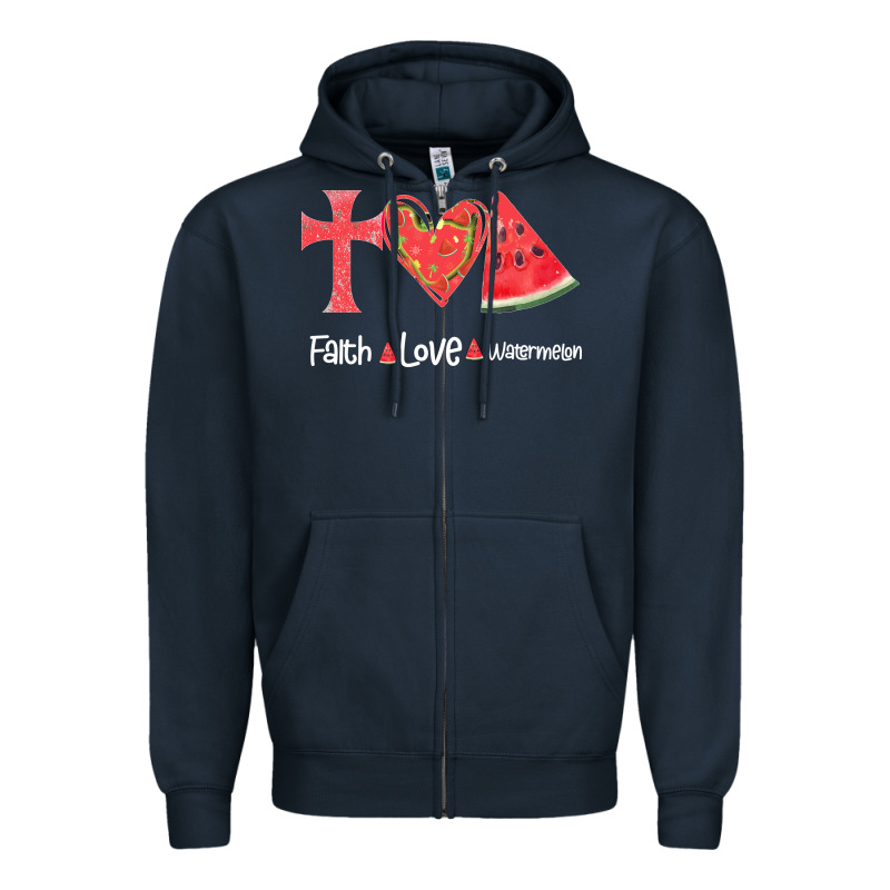 Faith Love Watermelon Zipper Hoodie by Bettercallsaul | Teevron
